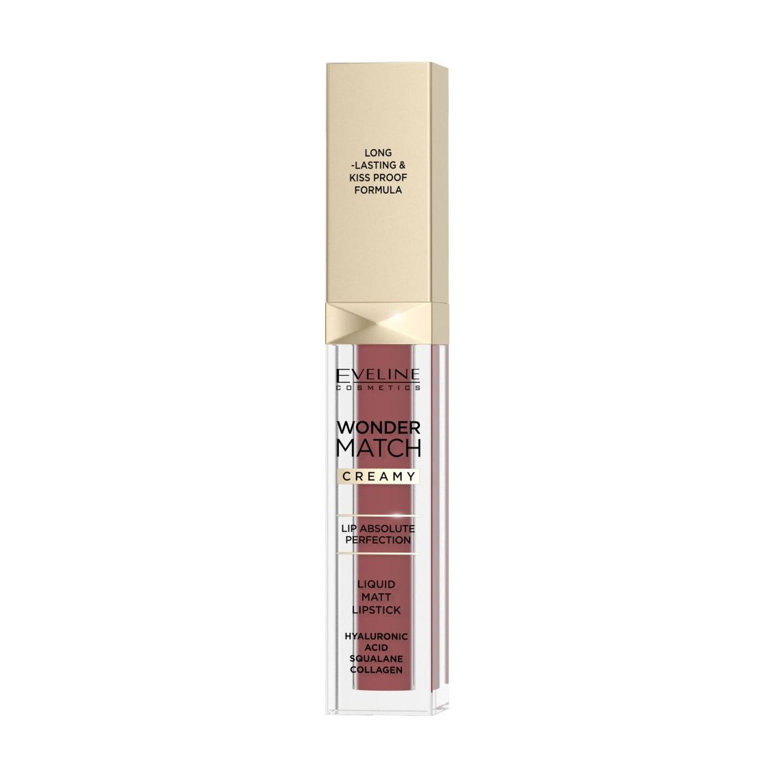 Матова рідка помада для губ Eveline Cosmetics Wonder Match Creamy Liquid Matt Lipstick 07 Toffee, 6.8 мл