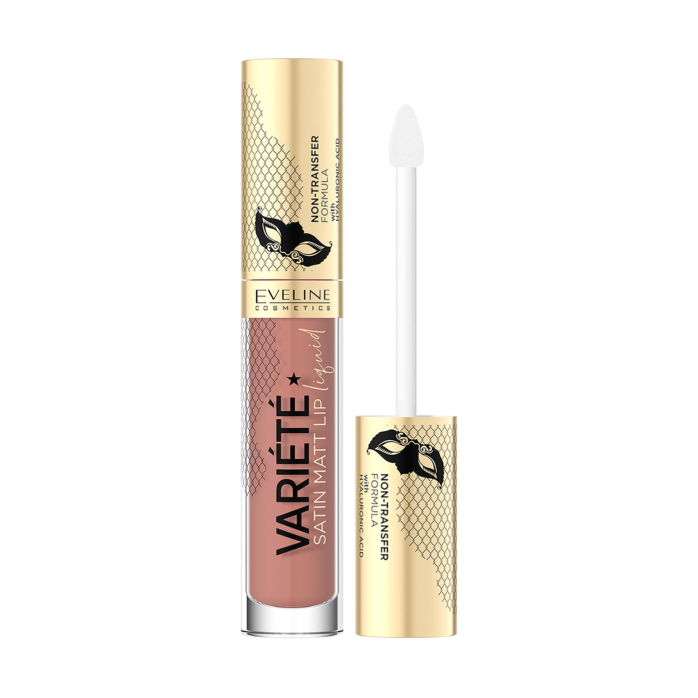 Рідка помада для губ Eveline Cosmetics Variete Satin Matt Lip Liquid Lipstick 01 Caramel Cake, 4.5 мл