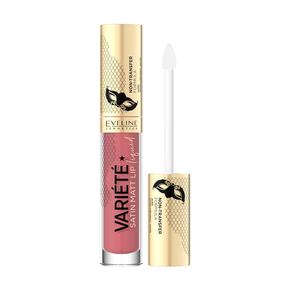 Рідка помада для губ Eveline Cosmetics Variete Satin Matt Lip Liquid Lipstick 05 Peach Mousse, 4.5 мл